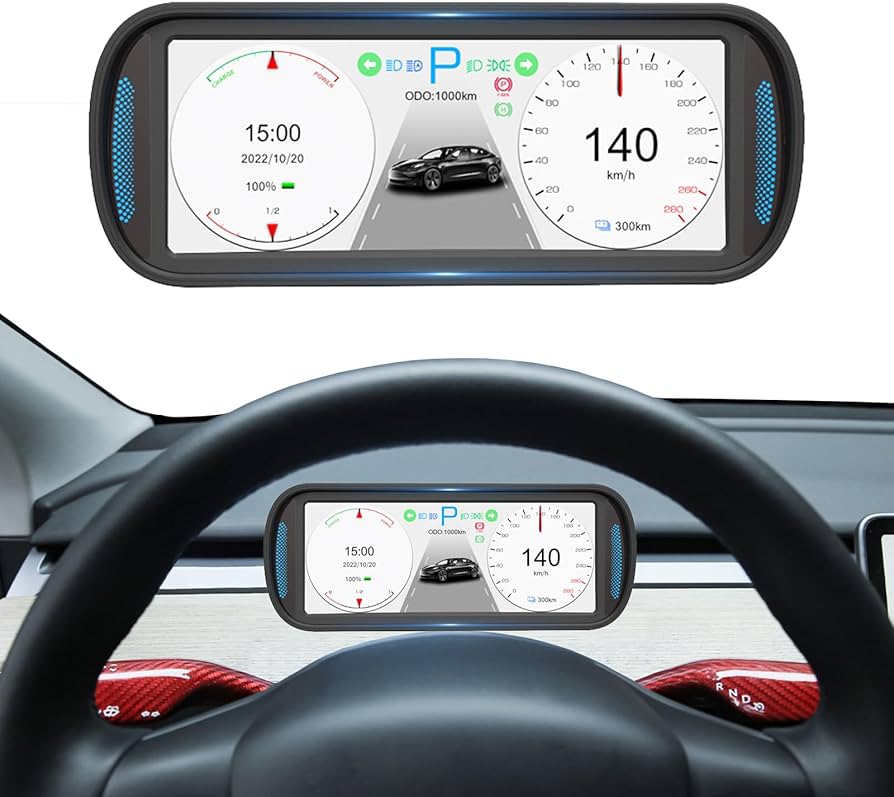 VERKOKAPPA Tesla Heads up Display HUD 2019-2023 Model 3/Y 6.8 Inch HD  Resolution IPS Speedometer Display(T10)